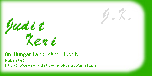 judit keri business card
